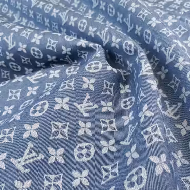 jasny jeans niebieski wzor lv nieelastyczny bawelnaA