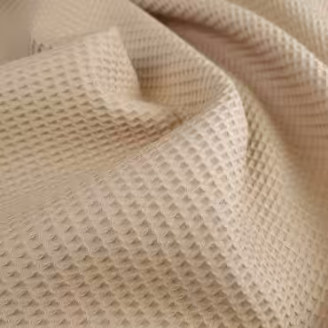 bawelna gofrowana wafel bezowa kryjacaA