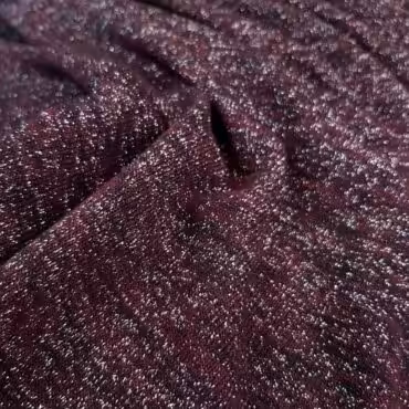 dzianina brokatowa burgund srebrna nic bluzkowaA