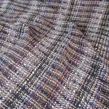 welna z metaliczna nicia wielokolorowa krateczka pasyB