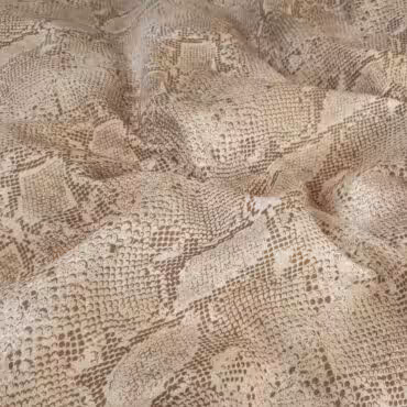 wiskoza naturale bezowa wzory zwierzece skora wezaC