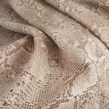 wiskoza naturale bezowa wzory zwierzece skora wezaD