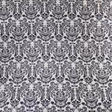 zakard wiskozowy ornamenty szarobezowy granatB