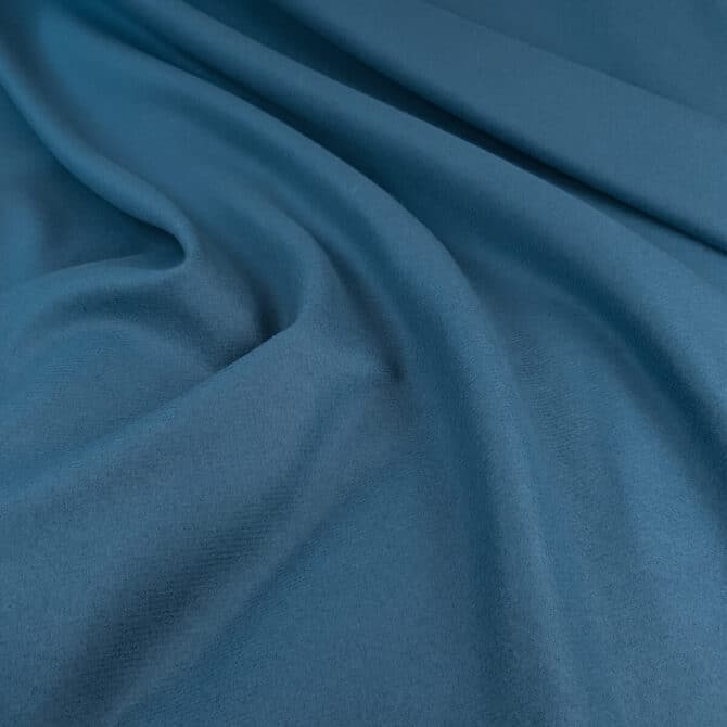 naturalna tkanina na plaszcz welna zgaszony niebieskiB