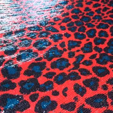 material cekinowy w cetki czerwony cekiny wzor cavalliB