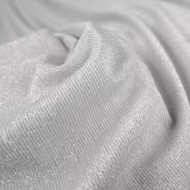 dzianina brokatowa srebrna lejaca cienka wiskozaB