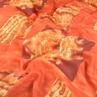 zorzeta we wzory koralowy pomarancz kwadratyA