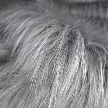 futro sztuczne szare srebrzyste wzor klein dlugi wlosB