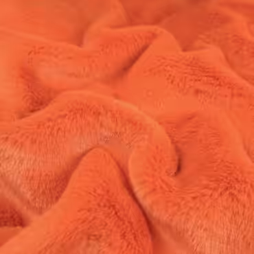 sztuczne futro pomaranczowe miekkie krotkie wloskiA