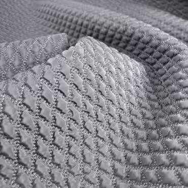 tkanina pikowana wzor prada romby szara z nuta lawendyA