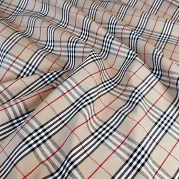 koszulowa bawelna z poliestrem wzor burberry krataB