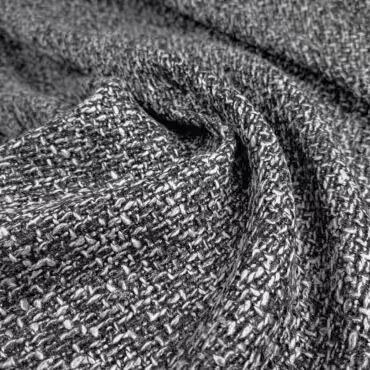 material chanelka srebrzysta welna z domieszkaA