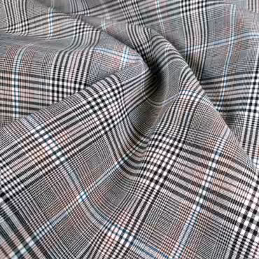 welna mocno elastyczna w kratke z poliamidem i bawelnaB