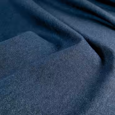 granatowy dzins material bawelniany nieelastycznyA