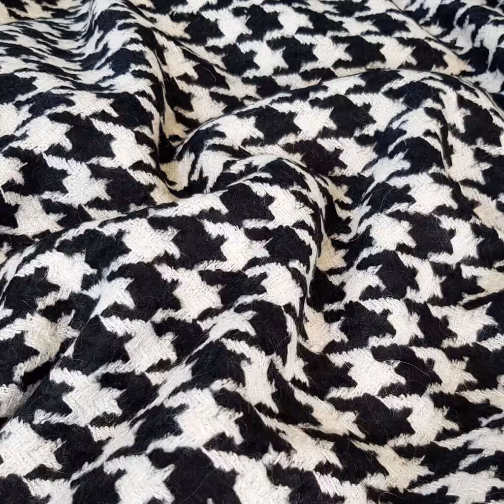 material chanel welna na plaszcz w pepitke blog