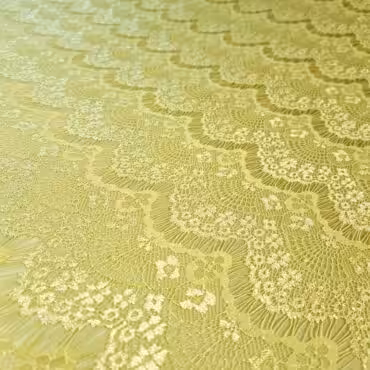 material koronka elastyczna limonka cienka wzor faleB