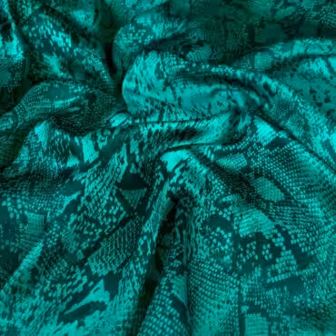 wiskoza sygnowana wzor cavalli skora weza zielonaA