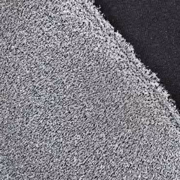 srebrna dzianina wieczorowa mocno elastyczna polyskB