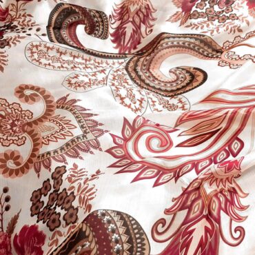 JED0167B jedwab drukowany etro szyfon motyw kwiaty floral