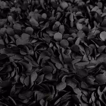 czarny material 3d wzor dior platki na tiulu premiumA