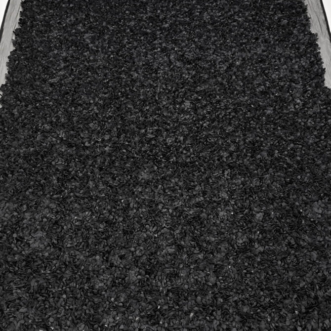 czarny material 3d wzor dior platki na tiulu premiumB