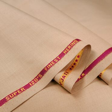 bezowa welna merino garniturowa super 120s finestA