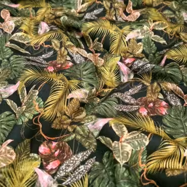 miekka wiskoza w liscie dzungla przewiewna matowaA