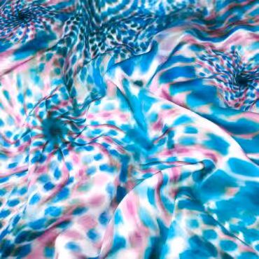 wiskoza typu sztuczny jedwab kolorowa abstrakcja wiryA