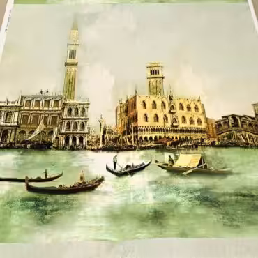 lejaca wiskoza we wzory wenecja panel 140cmB