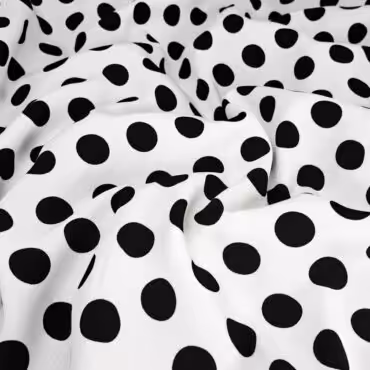 biala wiskoza w czarne groszki cienka oddychajacaA