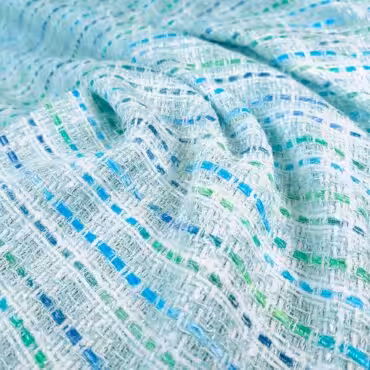 cienka chanelka bawelniana z tasiemkami blekit zielenA