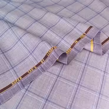 garniturowa welna w kratke liliowy fiolet 130s leadfordA