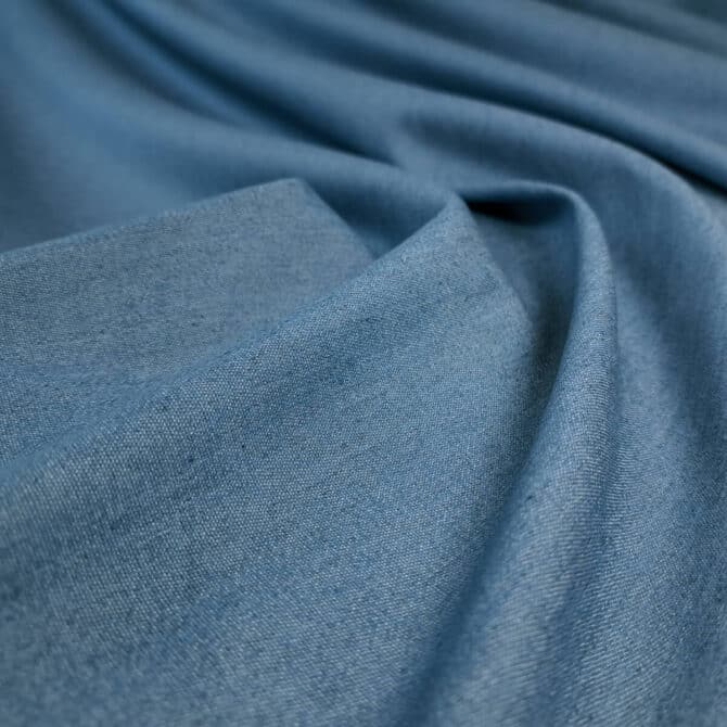 niebieski dzins elastyczny cienki sukienkowy bawelnaA