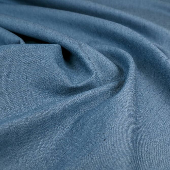 niebieski dzins elastyczny cienki sukienkowy bawelnaD