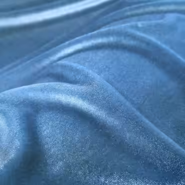 welur zgaszony blekit polysk poliestrowy z elastanemA