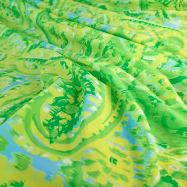 przewiewna wiskoza we wzory paisley zolta z zieleniaA