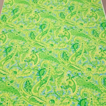 przewiewna wiskoza we wzory paisley zolta z zieleniaB