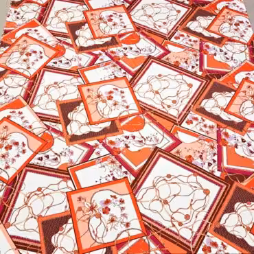 cienka wiskoza jedwabista zwiewna kwadraty mix wzorowB