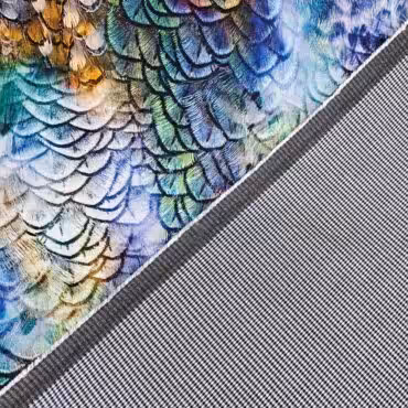 grubsza wiskoza dwustronna kolorowe piora krateczkaB