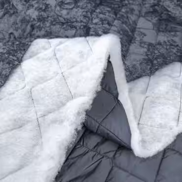 pikowka dwustronna trojwarstwowa wzor dior dzungla granatB