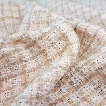 chanelka ecru z bezem kratka bawelna z domieszkaB