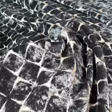 welur naturalny elastyczny we wzory geometryczneA