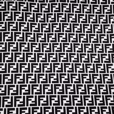 czarno-biala wiskoza sygnowana logotyp jedwabistaB