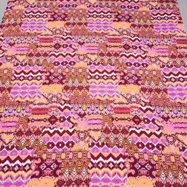 tencel we wzory orientalne z efektem malarskim przewiewnyB