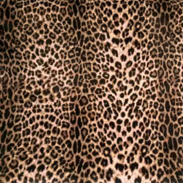 futro sztuczne panterka braz miekkie krotki wlosB