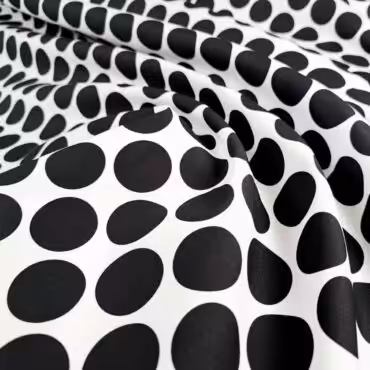 bawelna biala w czarne grochy koszulowa premiumA