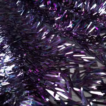 podluzne cekiny na siatce holograficzne cyklamen granat 3dA