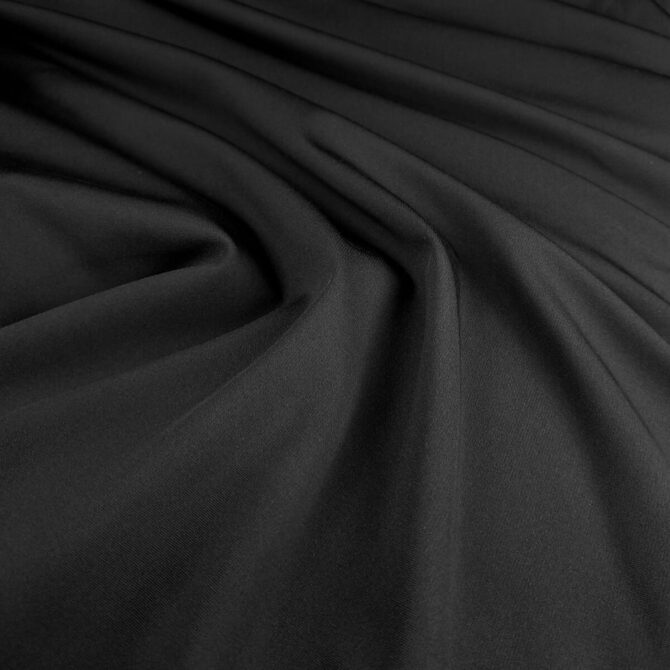 dzianina wieczorowa czarna tencel premium polmatC
