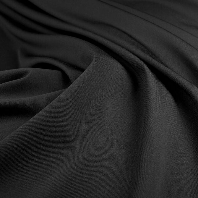 dzianina wieczorowa czarna tencel premium polmatD