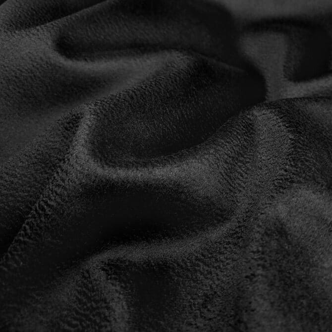 kaszmir zibellino czarny plaszczowy z gotowa klejonkaD